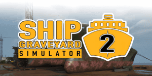 Ship Graveyard Simulator 2 gameplay screenshot featuring underwater exploration and sunken ship discovery
